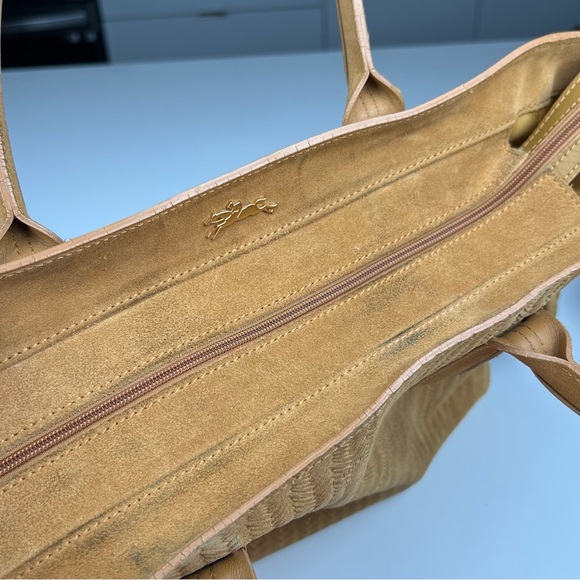 LONGCHAMP TOTE BAG WITH BRAIDED SUEDE DETAILS - Picture 11 of 11